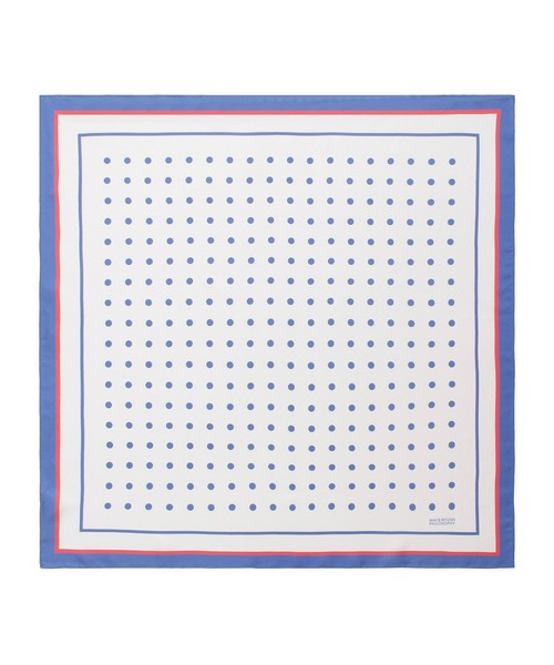 MACKINTOSH PHILOSOPHY(マッキントッシュ フィロソフィー)の「日本製 スカーフ シルク100% ドットプリント 68*68(バンダナ/スカーフ・レディース・ベージュ/ネイビー/オフホワイト・FREE)」の2枚目の写真