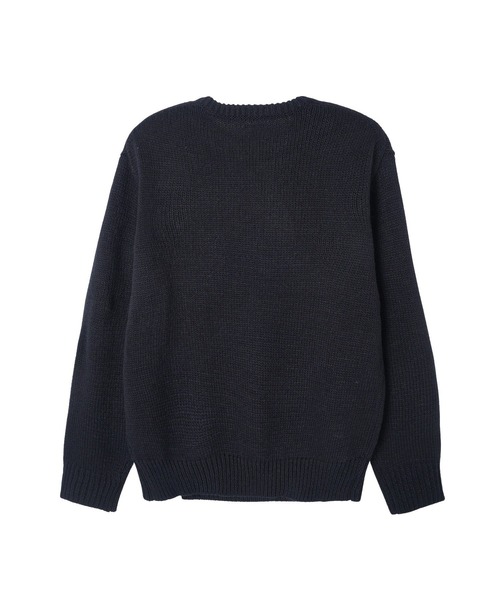 BEDWIN（ベドウィン）の「BEDWIN L/S C-NECK JACQUARD SWEATER DOYLE 23AB3184（ニット/セーター・メンズ・ブラック・3）」の2枚目の写真