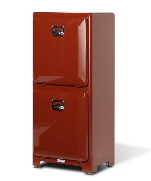 DULTON(ダルトン)の「TRASH CAN DOUBLE DECKER BRICK BROWN/ゴミ箱 2段(ダストボックス・メンズ・ブラウン・FREE)」の2枚目の写真