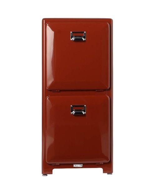 DULTON(ダルトン)の「TRASH CAN DOUBLE DECKER BRICK BROWN/ゴミ箱 2段(ダストボックス・メンズ・ブラウン・FREE)」の3枚目の写真