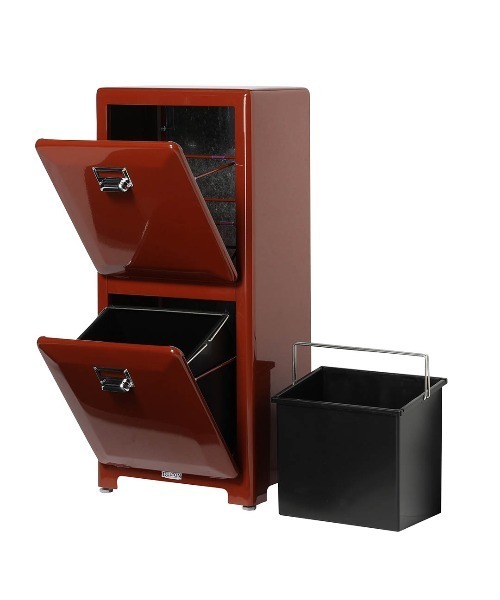 DULTON(ダルトン)の「TRASH CAN DOUBLE DECKER BRICK BROWN/ゴミ箱 2段(ダストボックス・メンズ・ブラウン・FREE)」の8枚目の写真