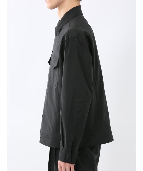 TAKA-Q（タカキュー）の「【撥水 ストレッチ】タカキュー トラッカージャケット(セットアップ可能)（ブルゾン・メンズ・ブラック・MEDIUM/LARGE/X-LARGE）」の6枚目の写真