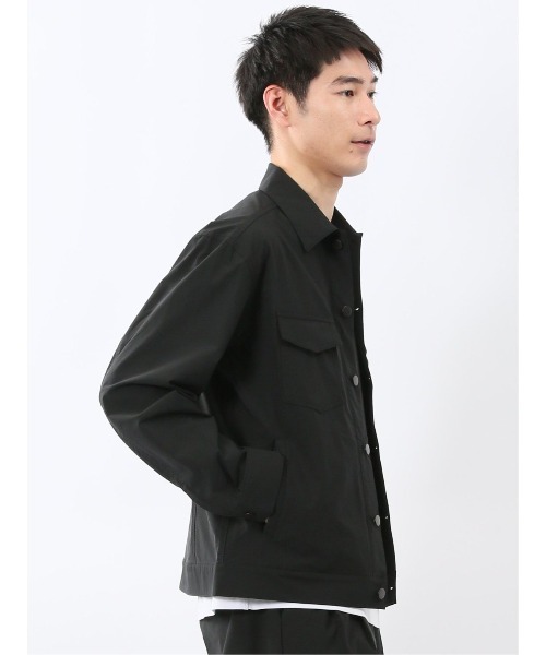 TAKA-Q（タカキュー）の「【撥水 ストレッチ】タカキュー トラッカージャケット(セットアップ可能)（ブルゾン・メンズ・ブラック・MEDIUM/LARGE/X-LARGE）」の13枚目の写真