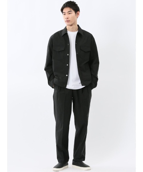 TAKA-Q（タカキュー）の「【撥水 ストレッチ】タカキュー トラッカージャケット(セットアップ可能)（ブルゾン・メンズ・ブラック・MEDIUM/LARGE/X-LARGE）」の14枚目の写真
