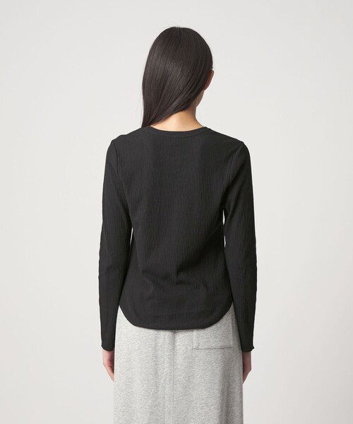 CITEN(シテン)の「<CITEN>エッセンシャルランダムリブトップ(Tシャツ/カットソー・レディース・イエロー/ホワイト/ブラック・FREE)」の13枚目の写真