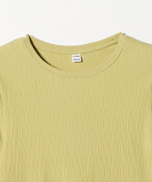 CITEN(シテン)の「<CITEN>エッセンシャルランダムリブトップ(Tシャツ/カットソー・レディース・イエロー/ホワイト/ブラック・FREE)」の16枚目の写真