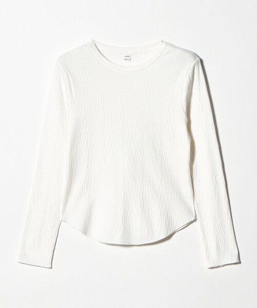 CITEN(シテン)の「<CITEN>エッセンシャルランダムリブトップ(Tシャツ/カットソー・レディース・イエロー/ホワイト/ブラック・FREE)」の19枚目の写真