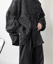 WESTBOY | 立体刺繍 オーバーサイズ ジャガード ストリートシャツ WO26S5TP20(シャツ/ブラウス)