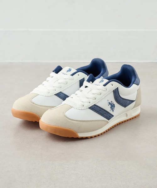 U.S. POLO ASSN.(ユーエスポロアッスン)の「【U.S. POLO ASSN.】ワンポイントレトロスニーカー(スニーカー・レディース・サックスブルー/ブラック/ホワイト・22.5cm/24cm/23.5cm/23cm/24.5cm)」の16枚目の写真