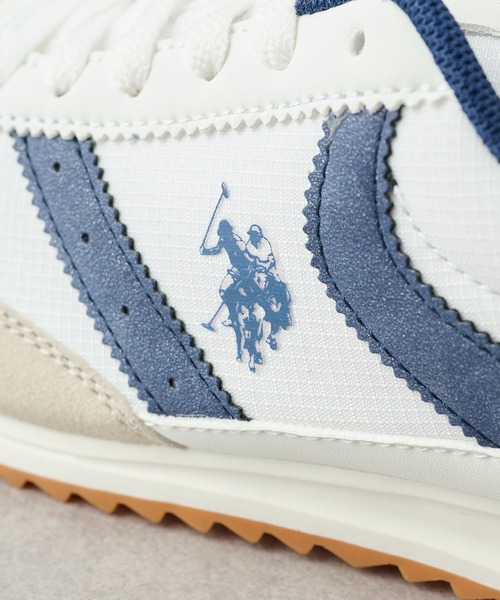 U.S. POLO ASSN.(ユーエスポロアッスン)の「【U.S. POLO ASSN.】ワンポイントレトロスニーカー(スニーカー・レディース・サックスブルー/ブラック/ホワイト・22.5cm/24cm/23.5cm/23cm/24.5cm)」の19枚目の写真