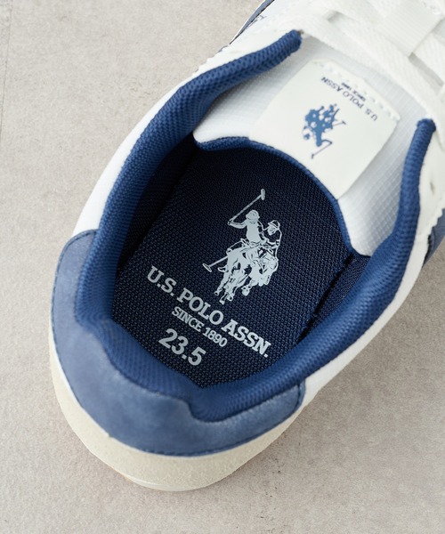 U.S. POLO ASSN.(ユーエスポロアッスン)の「【U.S. POLO ASSN.】ワンポイントレトロスニーカー(スニーカー・レディース・サックスブルー/ブラック/ホワイト・22.5cm/24cm/23.5cm/23cm/24.5cm)」の21枚目の写真