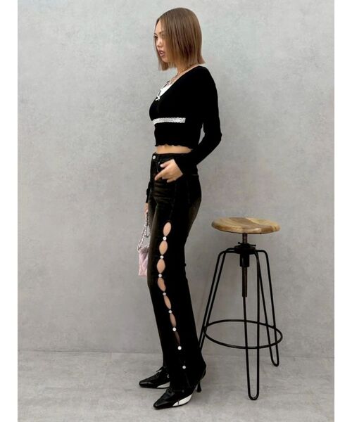 EVRIS（エヴリス）の「レイヤードフリルトップス（Tシャツ/カットソー・レディース・ブラック/その他1/グレー・FREE）」の19枚目の写真