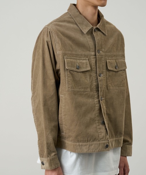 Gramicci(グラミチ)の「CORDUROY TRUCKER JACKET / コーデュロイトラッカージャケット Gramicci グラミチ(その他アウター・メンズ・オリーブ/ベージュ/ネイビー・S/M/L/XL/XXL)」の2枚目の写真