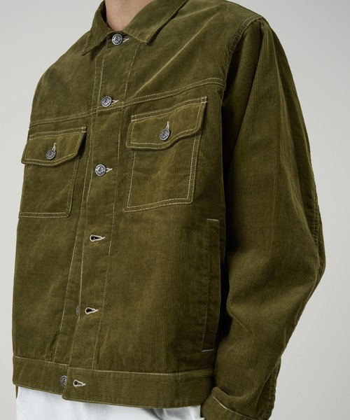 Gramicci(グラミチ)の「CORDUROY TRUCKER JACKET / コーデュロイトラッカージャケット Gramicci グラミチ(その他アウター・メンズ・オリーブ/ベージュ/ネイビー・S/M/L/XL/XXL)」の1枚目の写真