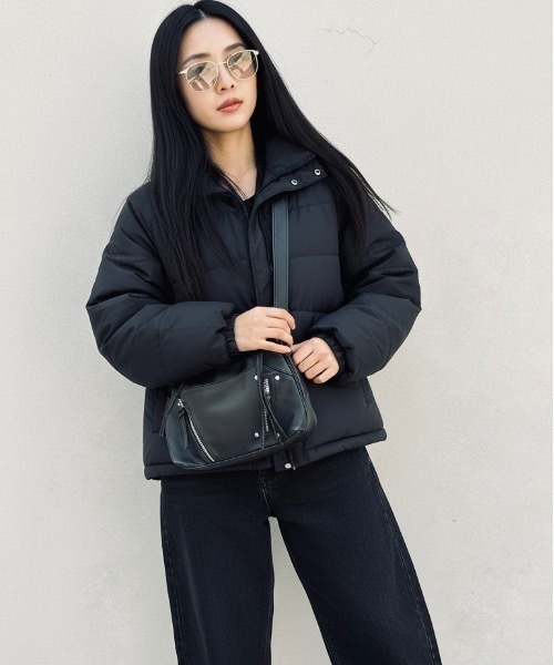 ONE DAY KMC （ワンデイケーエムシー）の「HERB/Four Pockets Shoulder Bag/4ポケットショルダーバッグ（ショルダーバッグ・レディース・ダークグレー/ライトグレー/ブラック・FREE）」の10枚目の写真