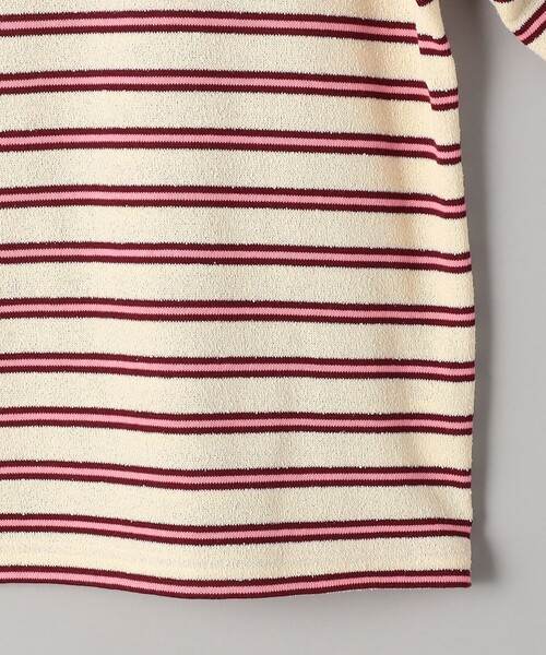 coen（コーエン）の「ブークレ ボーダーボートネックトップス【インフルエンサー紹介アイテム】（Tシャツ/カットソー・レディース・ナチュラル/オフホワイト・L/M）」の12枚目の写真