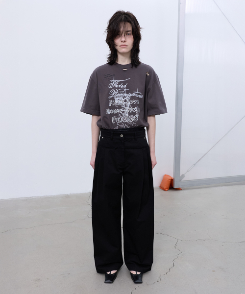 LCDC TM(エルシーディーシーティーエム)の「FRAYED LINE DETAIL PANTS (BLACK)(その他パンツ・レディース・その他・SMALL/MEDIUM)」の2枚目の写真