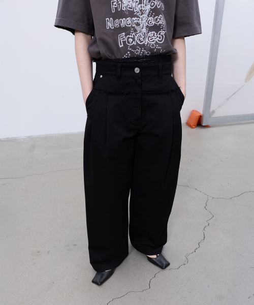 LCDC TM(エルシーディーシーティーエム)の「FRAYED LINE DETAIL PANTS (BLACK)(その他パンツ・レディース・その他・SMALL/MEDIUM)」の6枚目の写真