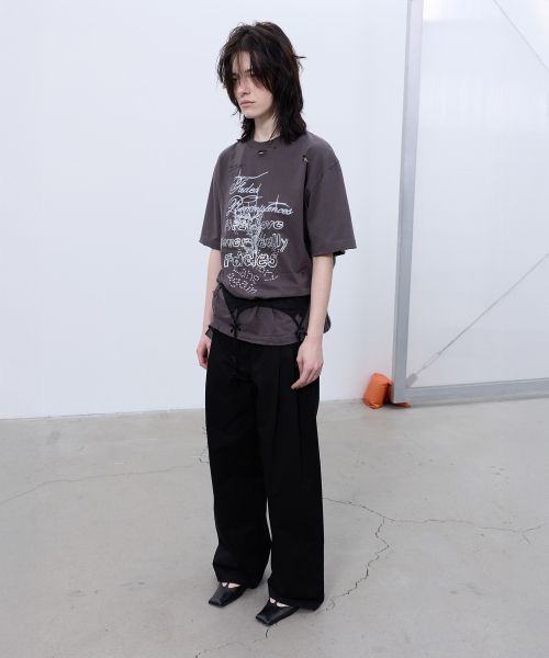LCDC TM(エルシーディーシーティーエム)の「FRAYED LINE DETAIL PANTS (BLACK)(その他パンツ・レディース・その他・SMALL/MEDIUM)」の9枚目の写真
