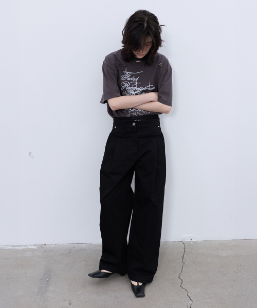 LCDC TM(エルシーディーシーティーエム)の「FRAYED LINE DETAIL PANTS (BLACK)(その他パンツ・レディース・その他・SMALL/MEDIUM)」の10枚目の写真