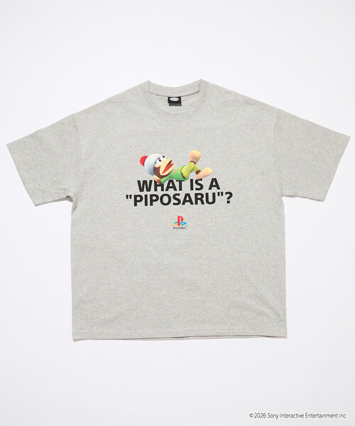 FREAK'S STORE(フリークスストア)の「限定展開 ビッグシルエット クルーネック プリントTシャツ/PlayStation サルゲッチュ/WHAT IS A PIPOSARU(Tシャツ/カットソー・メンズ・杢グレー/ホワイト/スミクロ・SMALL/MEDIUM/LARGE)」の20枚目の写真