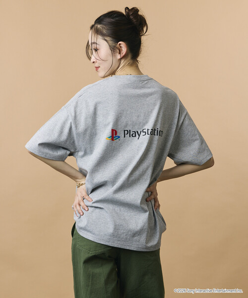 FREAK'S STORE(フリークスストア)の「限定展開 ビッグシルエット クルーネック プリントTシャツ/PlayStation サルゲッチュ/WHAT IS A PIPOSARU(Tシャツ/カットソー・メンズ・杢グレー/ホワイト/スミクロ・SMALL/MEDIUM/LARGE)」の8枚目の写真