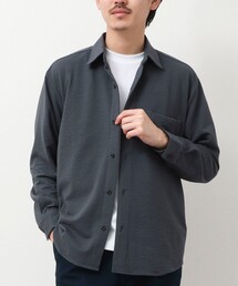 NOLLEY'S（ノーリーズ）の「サッカーニット　レギュラーカラーシャツブルゾン（シャツ/ブラウス）」