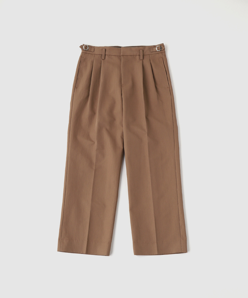 417 EDIFICE（フォーワンセブンエディフィス）の「TC ツイルサイド アジャストパンツ（スラックス・メンズ・ブラック/ベージュ/ホワイト・LARGE/MEDIUM/SMALL）」の4枚目の写真