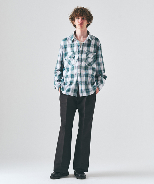 417 EDIFICE（フォーワンセブンエディフィス）の「TC ツイルサイド アジャストパンツ（スラックス・メンズ・ブラック/ベージュ/ホワイト・LARGE/MEDIUM/SMALL）」の5枚目の写真