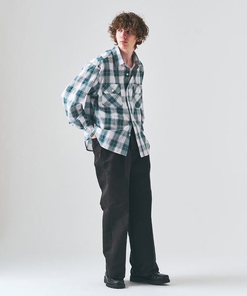 417 EDIFICE（フォーワンセブンエディフィス）の「TC ツイルサイド アジャストパンツ（スラックス・メンズ・ブラック/ベージュ/ホワイト・LARGE/MEDIUM/SMALL）」の6枚目の写真