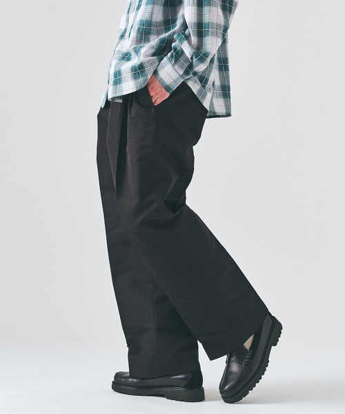 417 EDIFICE（フォーワンセブンエディフィス）の「TC ツイルサイド アジャストパンツ（スラックス・メンズ・ブラック/ベージュ/ホワイト・LARGE/MEDIUM/SMALL）」の8枚目の写真