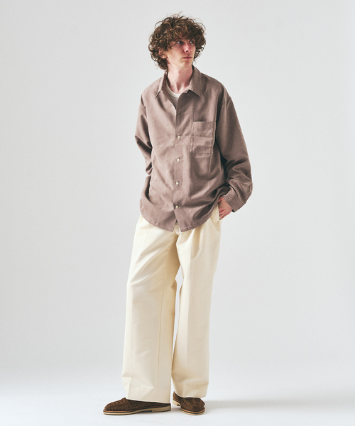 417 EDIFICE（フォーワンセブンエディフィス）の「TC ツイルサイド アジャストパンツ（スラックス・メンズ・ブラック/ベージュ/ホワイト・LARGE/MEDIUM/SMALL）」の12枚目の写真