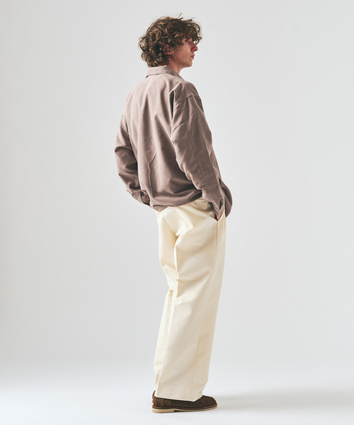 417 EDIFICE（フォーワンセブンエディフィス）の「TC ツイルサイド アジャストパンツ（スラックス・メンズ・ブラック/ベージュ/ホワイト・LARGE/MEDIUM/SMALL）」の13枚目の写真