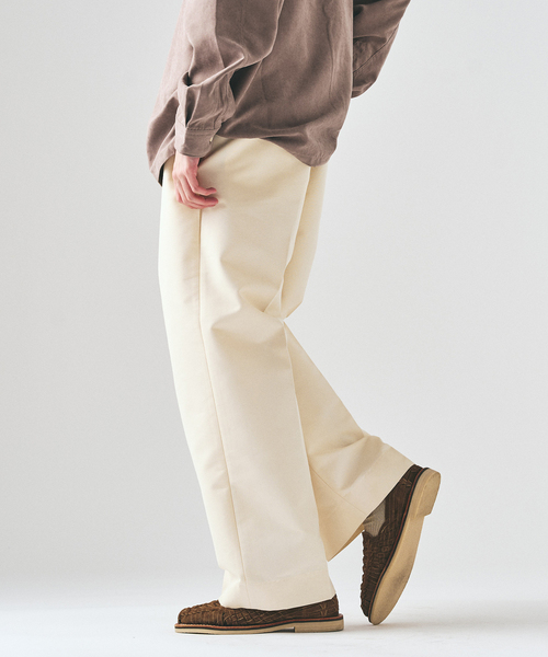 417 EDIFICE（フォーワンセブンエディフィス）の「TC ツイルサイド アジャストパンツ（スラックス・メンズ・ブラック/ベージュ/ホワイト・LARGE/MEDIUM/SMALL）」の17枚目の写真