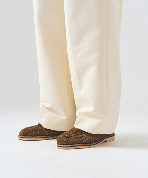 417 EDIFICE（フォーワンセブンエディフィス）の「TC ツイルサイド アジャストパンツ（スラックス・メンズ・ブラック/ベージュ/ホワイト・LARGE/MEDIUM/SMALL）」の18枚目の写真