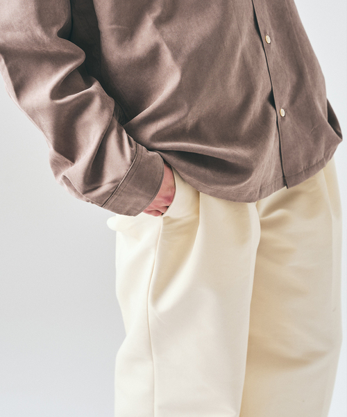 417 EDIFICE（フォーワンセブンエディフィス）の「TC ツイルサイド アジャストパンツ（スラックス・メンズ・ブラック/ベージュ/ホワイト・LARGE/MEDIUM/SMALL）」の19枚目の写真