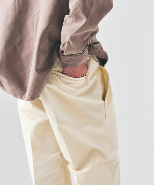 417 EDIFICE（フォーワンセブンエディフィス）の「TC ツイルサイド アジャストパンツ（スラックス・メンズ・ブラック/ベージュ/ホワイト・LARGE/MEDIUM/SMALL）」の21枚目の写真