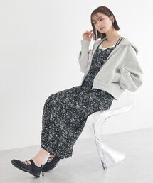 earth music&ecology | フラワーバッククロスキャミワンピース(ワンピース)