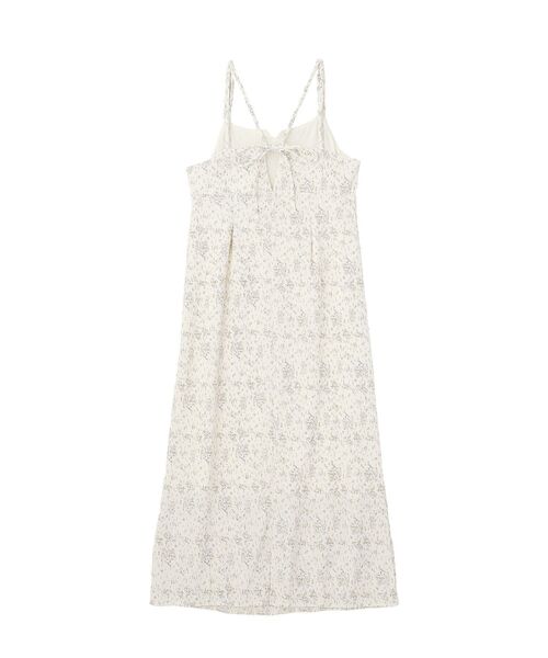 earth music&ecology（アースミュージックアンドエコロジー）の「フラワーバッククロスキャミワンピース（ワンピース・レディース・アイボリー/ブラック・FREE）」の19枚目の写真