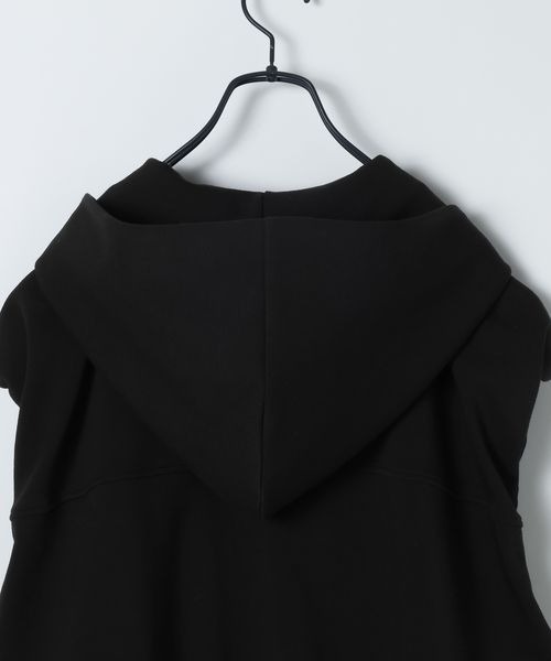 JEANASIS(ジーナシス)の「ダンボールフードベスト/647677(ベスト・レディース・グレー/ブラック・FREE)」の6枚目の写真