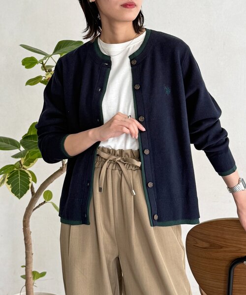 U.S. POLO ASSN.（ユーエスポロアッスン）の「フェイクレイヤードスウェットライクカーディガン（カーディガン/ボレロ・レディース・ネイビー/オレンジ/グレー系その他/グレー・FREE）」の22枚目の写真