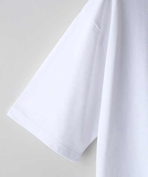 LB/S (エルビーエス)の「【ZERO STAIN/ゼロステイン】汗染みの目立ちにくいTシャツ ZEROSTAIN ヘンリーネックTシャツ 防汚 UVカット 綿タッチ・厚手(Tシャツ/カットソー・メンズ・オフホワイト/ブラック/ホワイト/スミクロ・LARGE/X-LARGE/MEDIUM)」の14枚目の写真