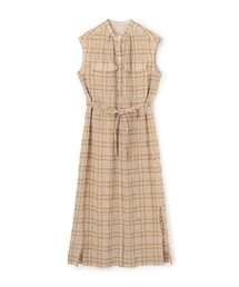 シアープラッド フレンチロングシャツブラウス