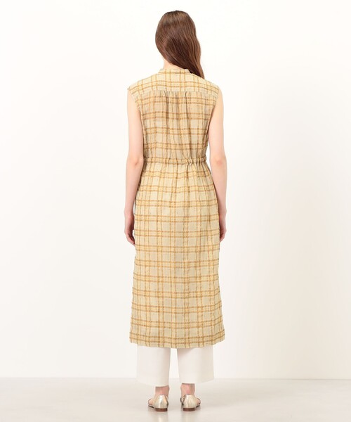 BALLSEY(ボールジィ)の「シアープラッド フレンチロングシャツブラウス(シャツワンピース・レディース・ベージュ系その他・36)」の4枚目の写真