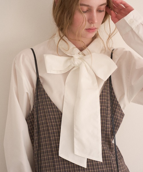 MIELI INVARIANT(ミエリインヴァリアント)の「Check Panel Flare Dress(ジャンパースカート・レディース・ブラウン系その他/グレー系その他・FREE)」の22枚目の写真