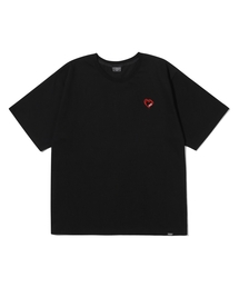 PDスモールハート半袖Tシャツブラック