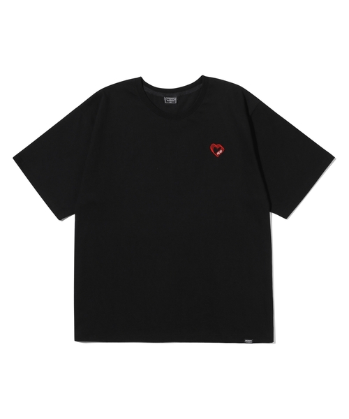 PEID(ペイド)の「PDスモールハート半袖Tシャツブラック(Tシャツ/カットソー・レディース・ブラック・2/3/4/5/6/1)」の1枚目の写真