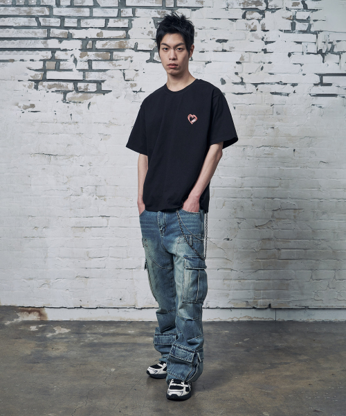 PEID(ペイド)の「PDスモールハート半袖Tシャツブラック(Tシャツ/カットソー・レディース・ブラック・2/3/4/5/6/1)」の5枚目の写真