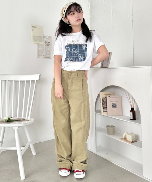 SOLLON.(ソルロン)の「チェックボックスロゴプリント半袖Tシャツ(Tシャツ/カットソー・レディース・ブルー/ブラック/グリーン/ピンク・FREE)」の8枚目の写真