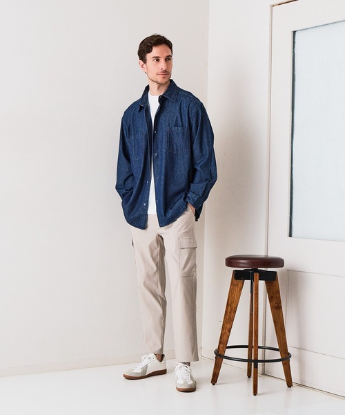 Blue Standard (ブルースタンダード)の「【BLUE STANDARD/ブルースタンダード】快適スーパーストレッチカーゴパンツ 遮熱 UVカット 冷感 軽量 イージーケア 毛玉レス(カーゴパンツ・メンズ・チャコールグレー/ダークグリーン/アイボリー/ブラック・X-LARGE/LARGE/MEDIUM)」の5枚目の写真